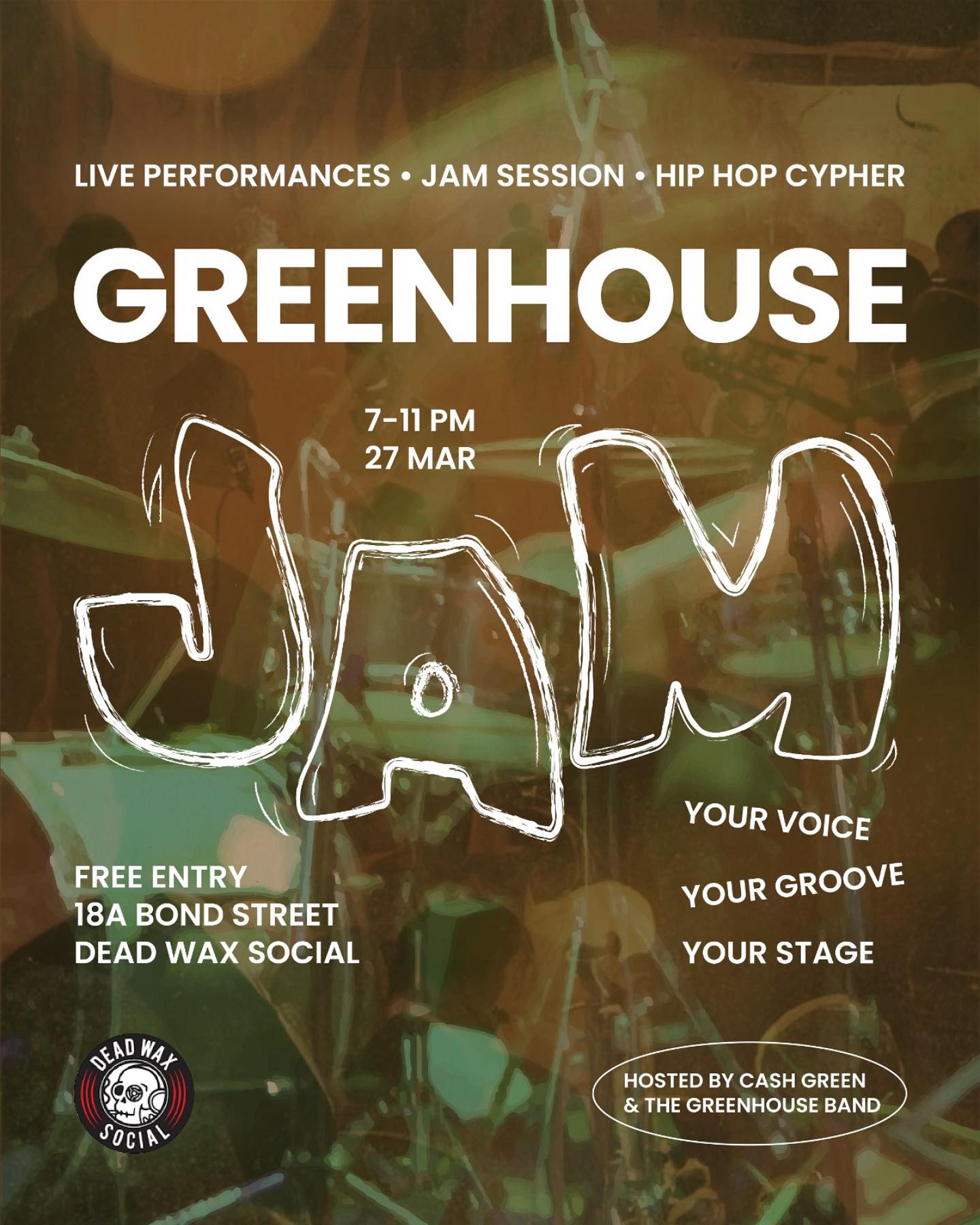 Greenhouse Jam at Dead Wax Social, Brighton